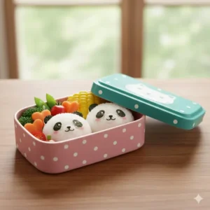 An illustration of the essential items needed to create a cute bento box for beginners.