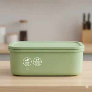 Close-up illustration of the non-toxic safety symbols on a quality bpa free bento.